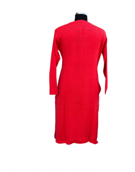Women Kurti Red Printed design